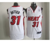 nba miami heat #31 battier white[revolution 30 swingman]