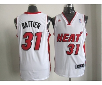 nba miami heat #31 battier white[revolution 30 swingman]