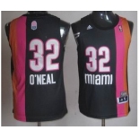 nba miami heat #32 o`neal black-orange[2012 new][miami]