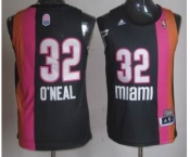 nba miami heat #32 o`neal black-orange[2012 new][miami]