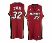 nba miami heat #32 o`neal red[revolution 30 swingman]