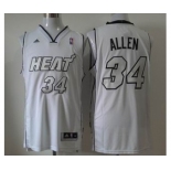 nba miami heat #34 allen white[revolution 30 swingman][number silver]