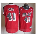 nba miami heat #41 rice red[m&n]