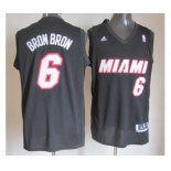 nba miami heat #6 bronbron black[bronbron][swingman 30 revolution]