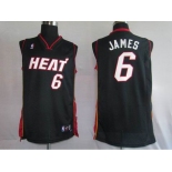 nba miami heat #6 james black(fans edition)