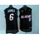 nba miami heat #6 james black[latin nights swingman]