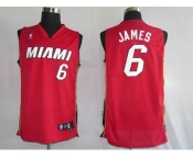 nba miami heat #6 james red