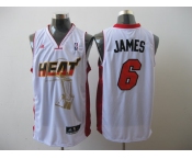 nba miami heat #6 james white[2011 finals memorial edition]