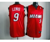 nba miami heat #9 lewis red