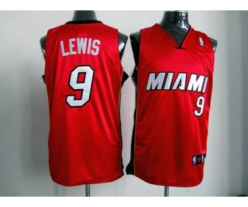 nba miami heat #9 lewis red