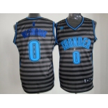 nba oklahoma city thunder #0 westbrook grey[black strip]