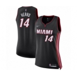 Women's Miami Heat #14 Tyler Herro Swingman Black Basketball Jersey - Icon Edition