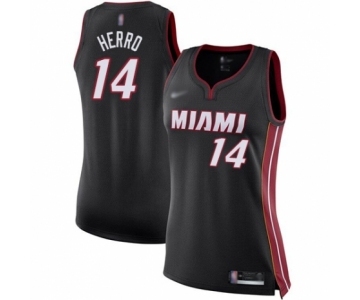 Women's Miami Heat #14 Tyler Herro Swingman Black Basketball Jersey - Icon Edition