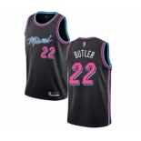 Women's Miami Heat #22 Jimmy Butler Swingman Black Basketball Jersey - City Edition