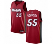 Women's Miami Heat #55 Duncan Robinson Swingman Red Basketball Jersey Statement Edition