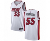 Women's Miami Heat #55 Duncan Robinson Swingman White Basketball Jersey - Association Edition