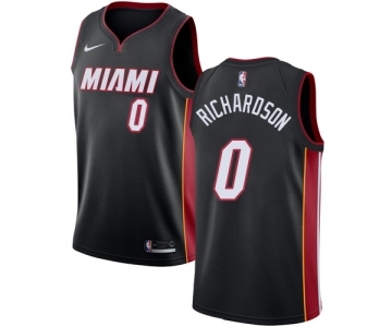 Women's Nike Miami Heat #0 Josh Richardson Swingman Black Road NBA Jersey - Icon Edition