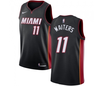 Women's Nike Miami Heat #11 Dion Waiters Swingman Black Road NBA Jersey - Icon Edition