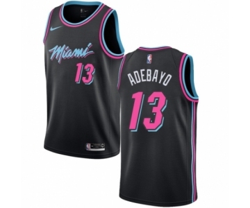 Women's Nike Miami Heat #13 Edrice Adebayo Swingman Black NBA Jersey - City Edition