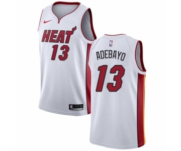 Women's Nike Miami Heat #13 Edrice Adebayo Swingman NBA Jersey - Association Edition