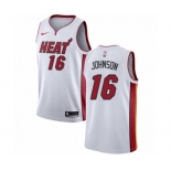 Women's Nike Miami Heat #16 James Johnson Swingman NBA Jersey - Association Edition