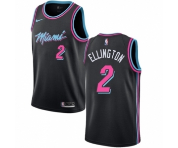 Women's Nike Miami Heat #2 Wayne Ellington Swingman Black NBA Jersey - City Edition