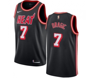 Women's Nike Miami Heat #7 Goran Dragic Swingman Black Black Fashion Hardwood Classics NBA Jersey