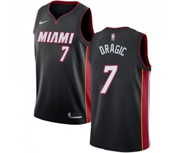 Women's Nike Miami Heat #7 Goran Dragic Swingman Black Road NBA Jersey - Icon Editio