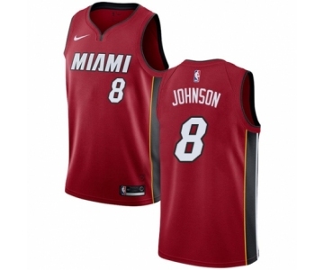 Women's Nike Miami Heat #8 Tyler Johnson Swingman Red NBA Jersey Statement Edition