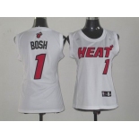 women nba jerseys miami heat #1 bosh white