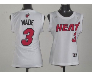 women nba jerseys miami heat #3 wade white