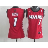 women nba miami heat #1  bosh red