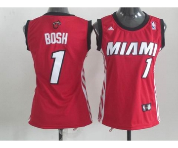 women nba miami heat #1  bosh red