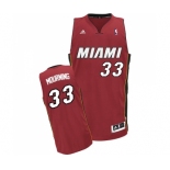 Youth Adidas Miami Heat #33 Alonzo Mourning Swingman Red Alternate NBA Jersey