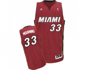 Youth Adidas Miami Heat #33 Alonzo Mourning Swingman Red Alternate NBA Jersey