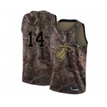 Youth Miami Heat #14 Tyler Herro Swingman Camo Realtree Collection Basketball Jersey