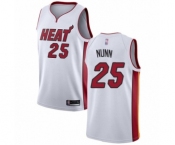 Youth Miami Heat #25 Kendrick Nunn Swingman White Basketball Jersey - Association Edition