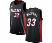 Youth Miami Heat #33 Alonzo Mourning Swingman Black Road Basketball Jersey - Icon Edition