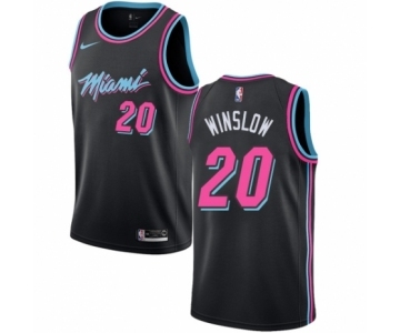 Youth Nike Miami Heat #20 Justise Winslow Swingman Black NBA Jersey - City Edition