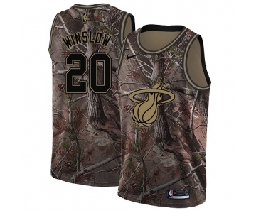 Youth Nike Miami Heat #20 Justise Winslow Swingman Camo Realtree Collection NBA Jersey