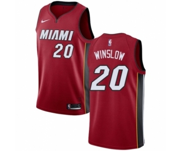 Youth Nike Miami Heat #20 Justise Winslow Swingman Red NBA Jersey Statement Edition