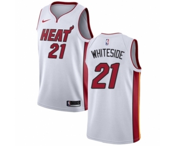 Youth Nike Miami Heat #21 Hassan Whiteside Swingman NBA Jersey - Association Edition