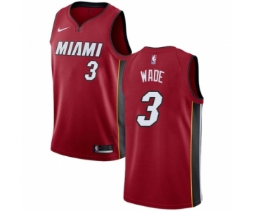 Youth Nike Miami Heat #3 Dwyane Wade Swingman Red NBA Jersey Statement Edition