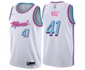 Youth Nike Miami Heat #41 Glen Rice Swingman White NBA Jersey - City Edition