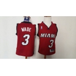 babywear nba jerseys miami heat #3 wade red