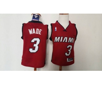 babywear nba jerseys miami heat #3 wade red