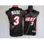 youth nba miami heat #3 wade black