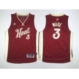 youth nba miami heat #3 wade red[2015 Christmas edition][wade]