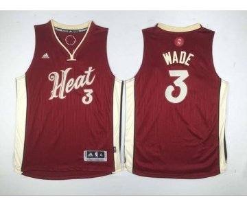 youth nba miami heat #3 wade red[2015 Christmas edition][wade]