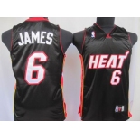 youth nba miami heat #6 james black